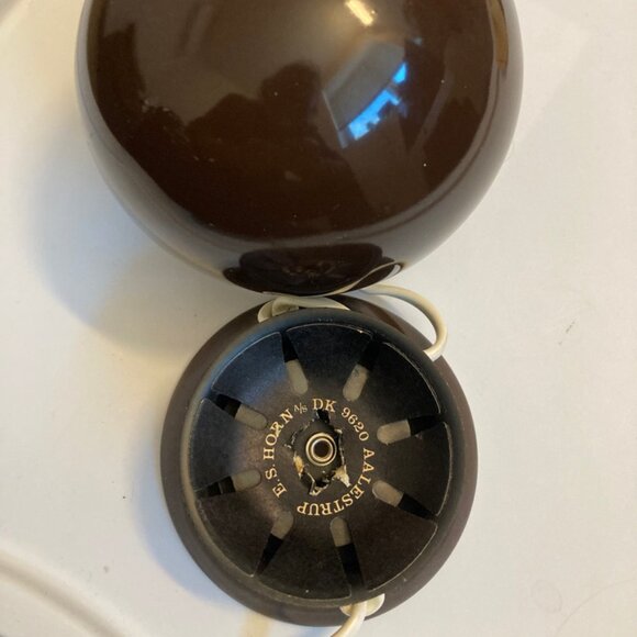 Vintage E.S. Horn Denmark Ball Lamp Aalestrup 70's Mid-Century Icon - Picture 5 of 6